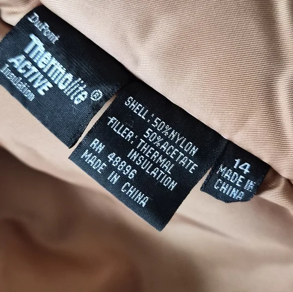 Tiboa Leathers Vintage Camel Genuine Leather Jacket - Size 14 - Picture 3 of 11